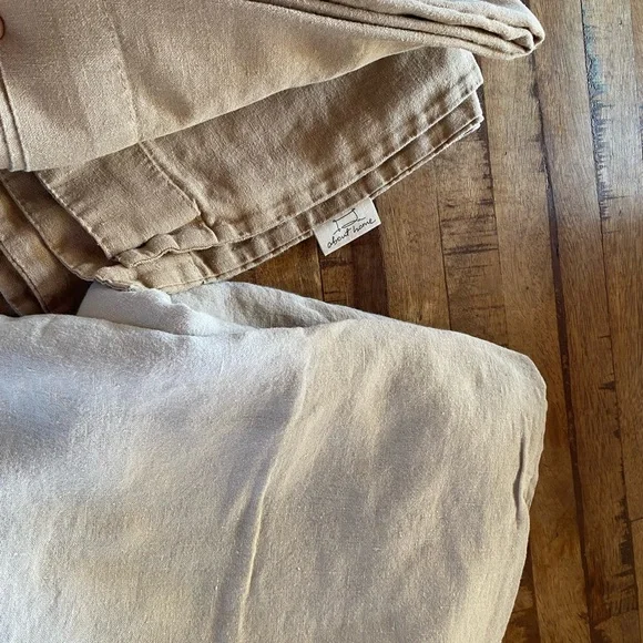 $210 originally 2 sets linen duvet covers + pillow cases